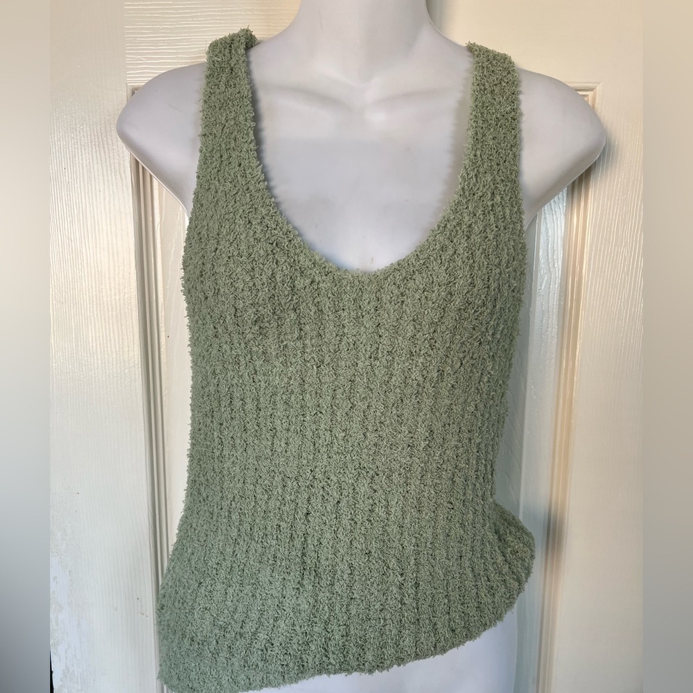 NWT Chic Olive Knit Tank Top S